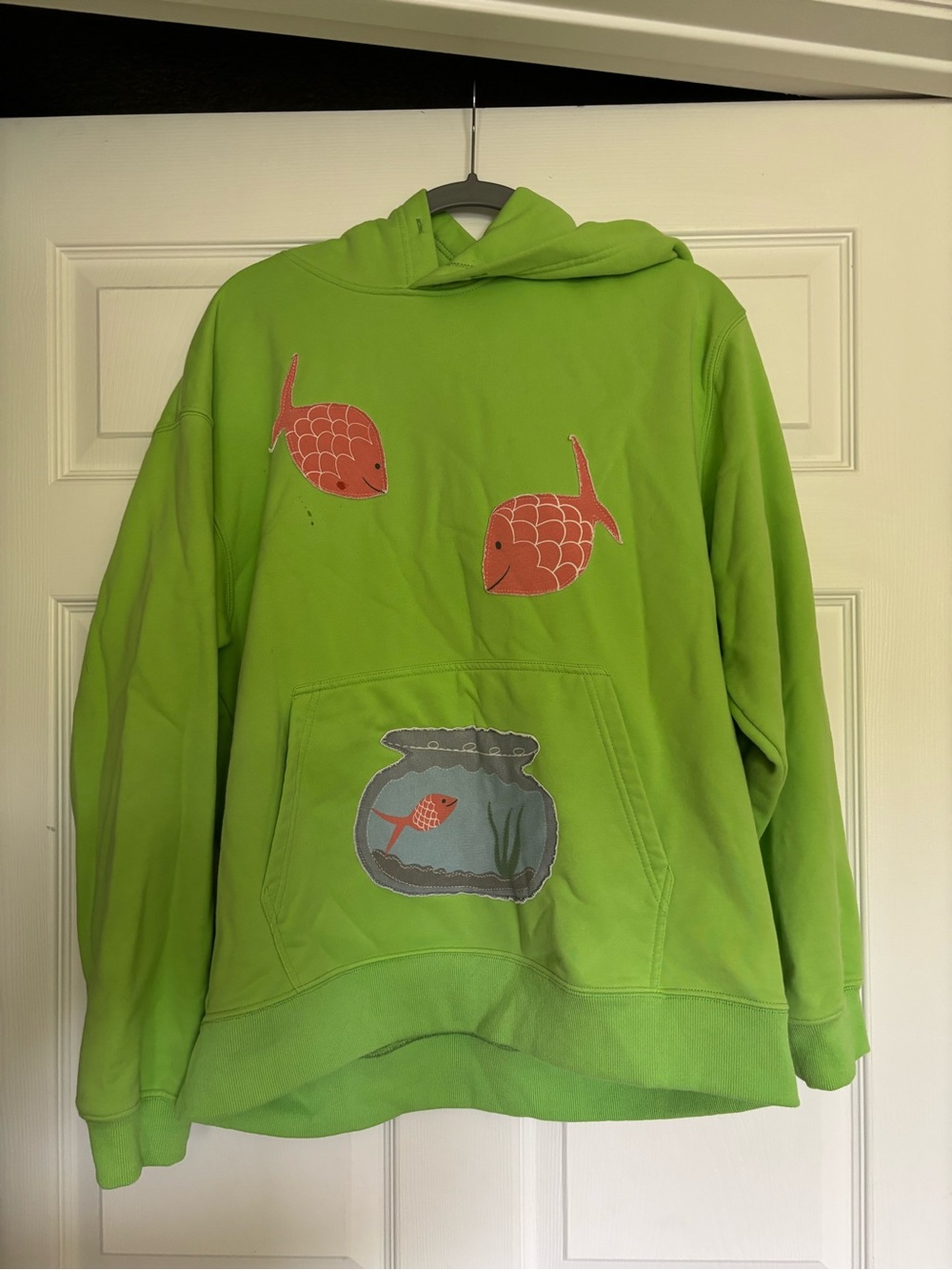 Tigerlily Neon Green Hoodie with Graphic Label